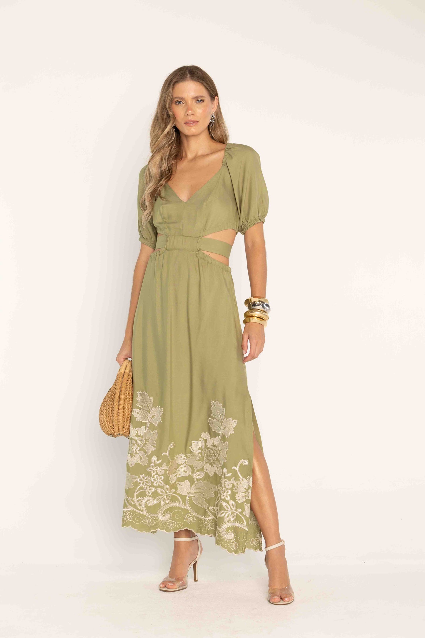 -Uzze Buzze Collection – Elaine - Cutout Midi Dress