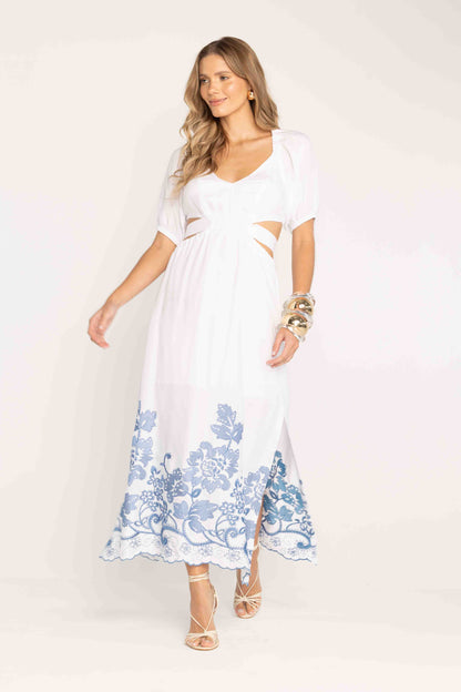 -Uzze Buzze Collection – Elaine - Cutout Midi Dress