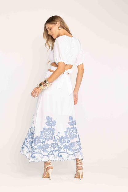 -Uzze Buzze Collection – Elaine - Cutout Midi Dress