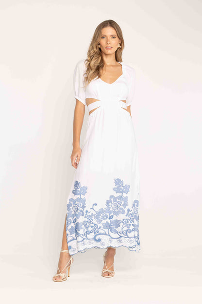 -Uzze Buzze Collection – Elaine - Cutout Midi Dress