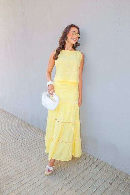 -Uzze Buzze Collection – Valkiria - 2-Piece Set (Top + Maxi Skirt)
